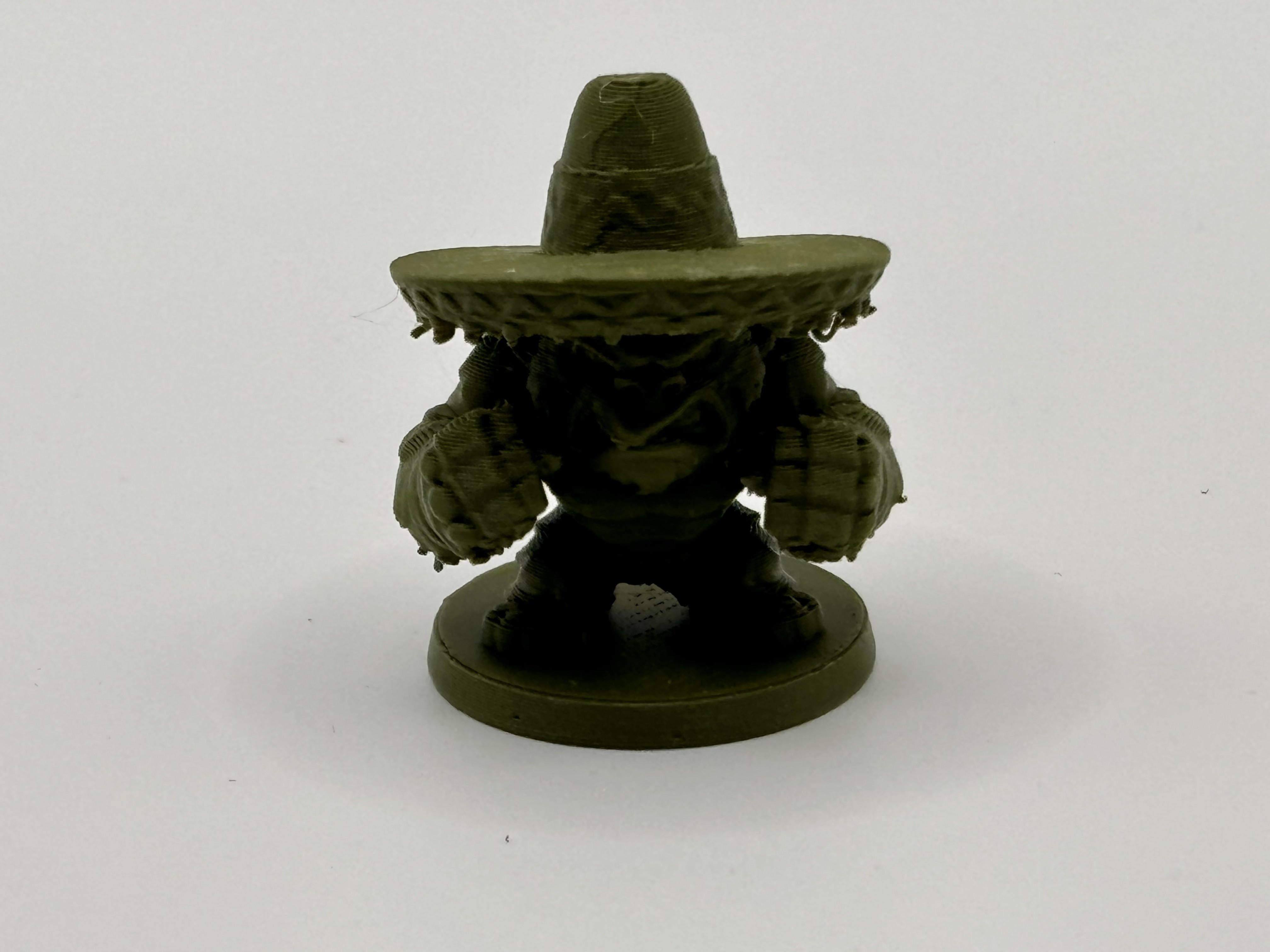 Angry stylized gorilla 3D printed figurine for display or tabletop by Onyx 3D 				Printing